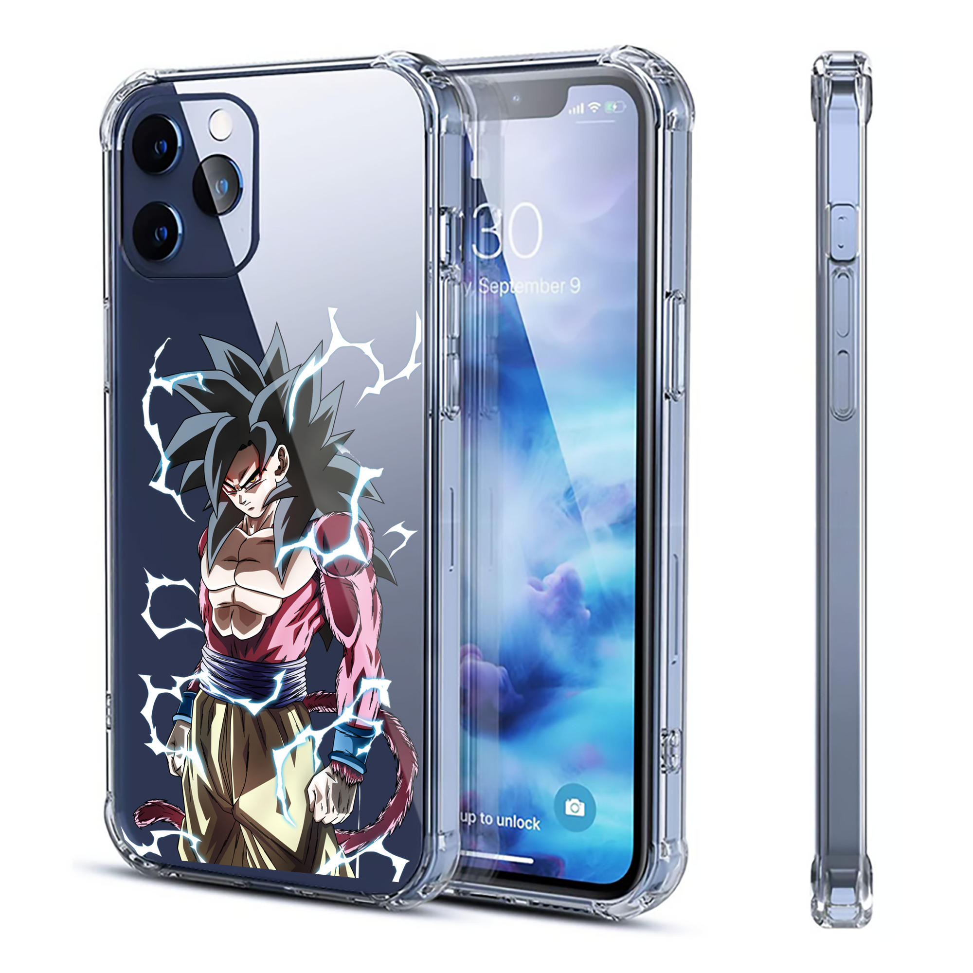 （画像用） ドラゴンボール 孫悟空（そん ごくう）Son Goku カカロット DRAGON BALL Kakarotto 【iPhone 12シリーズ対応】透明スマホケース（クリアソフトケース）